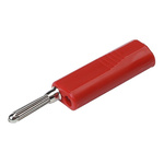 Hirschmann Test & Measurement Red Male Banana Plug, 4 mm Connector, Solder Termination, 16A, 30 V ac, 60V dc, Nickel