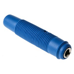 Hirschmann Test & Measurement Blue Female Banana Socket, 4 mm Connector, Solder Termination, 16A, 30 V ac, 60V dc,