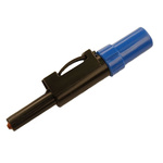 Hirschmann Test & Measurement Blue Male Banana Plug, 4 mm Connector, Solder Termination, 30A, 30 V ac, 60V dc, Nickel