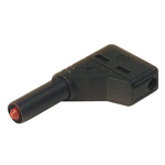 Hirschmann Test & Measurement Black Male Banana Plug, 4 mm Connector, Screw Termination, 24A, 1000V ac/dc, Nickel