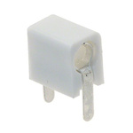 Cinch Connectors White Male Banana Connector, Solder Termination, 5A, 1.5kV, Silver Plating