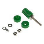 RS PRO 16A, Green Binding Post With Brass Contacts and Nickel Plated
