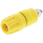 Hirschmann Test & Measurement Yellow Female Banana Plug - Screw, 60V dc