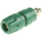 Hirschmann Test & Measurement Green Female Banana Plug - Screw, 60V dc