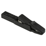 Hirschmann Test & Measurement Crocodile Clip 4 mm Connection, Brass Contact, 25A, Black
