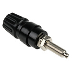 Hirschmann Test & Measurement 63A, Black Binding Post With Brass Contacts and Nickel Plated