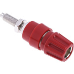 Hirschmann Test & Measurement 63A, Red Binding Post With Brass Contacts and Nickel Plated