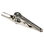 Mueller Electric Crocodile Clip 4 mm Connection, Nickel-Plated Steel Contact, 10A