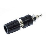 Mueller Electric 15A, White Binding Post With Brass Contacts and Nickel Plated - 9.53mm Hole Diameter