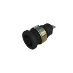 Hirschmann Test & Measurement Black Female Banana Socket, 4 mm Connector, Tab Termination, 25A, Nickel Plating