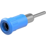 Staubli Blue Socket Test Socket, Solder Termination, 25A, 30V ac, Nickel Plating