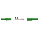 Electro PJP Green Male Banana Plug, Screw Termination, 36A, 1kV