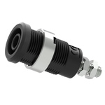 Electro PJP Black Female Banana Socket, Plug In Termination, 25A, 600 → 1000V