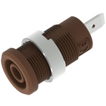 Electro PJP Brown Female Banana Socket, Plug In Termination, 36A, 600 → 1000V