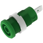 Electro PJP Green Female Banana Socket, Plug In Termination, 36A, 600 → 1000V