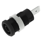 Electro PJP Black Female Banana Socket, 4 mm Connector, Tab Termination, 36A, 1kV
