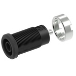 Electro PJP Black Female Banana Socket, 4 mm Connector, Tab Termination, 25A, 1kV