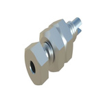 Hirschmann Test & Measurement Silver Female Banana Connector, 2mm Connector, M4 Thread, Solder Termination, 6A, 60V dc,