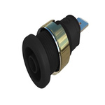 Hirschmann Test & Measurement Brown Male Banana Connector, 4 mm Connector, Tab Termination, 32A, 1kV, Gold Plating