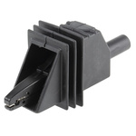 RS PRO Crocodile Clip 4 mm Connection, 10A, Black