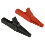 Staubli Crocodile Clip 4 mm Connection, 32A, Black, Red