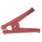 Mueller Electric Crocodile Clip, Copper Contact, 300A, Red
