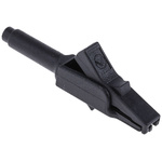 Hirschmann Test & Measurement Crocodile Clip 4 mm Connection, Bronze Contact, 15A, Black