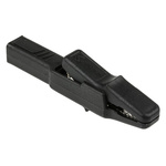 Hirschmann Test & Measurement Crocodile Clip 4 mm Connection, Brass Contact, 25A, Black