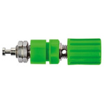 Schutzinger 36A, Green Binding Post With Brass Contacts and Nickel Plated