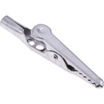 Mueller Electric Crocodile Clip 4 mm Connection, Stainless Steel Contact, 10A