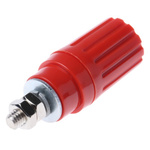 Hirschmann Test & Measurement 35A, Red Binding Post With Brass Contacts and Nickel Plated