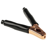 Mueller Electric Crocodile Clip, Copper-Plated Steel Contact, 200A, Black
