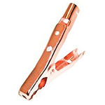 Mueller Electric Crocodile Clip, Copper-Plated Steel Contact, 200A