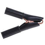 Mueller Electric Crocodile Clip, Copper-Plated Steel Contact, 50A, Black