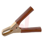 Mueller Electric Crocodile Clip, Copper Contact, 75A, Red
