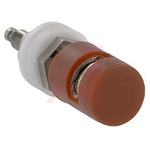 Abbatron, Red Binding Post With Brass Contacts and Nickel Plated