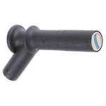 Staubli Black, Male to Female Test Connector Adapter and Nickel Plated - Socket Size: 4mm