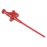 Hirschmann Test & Measurement Red Grabber Clip with Pincers, 4A, 60V, 4mm Socket