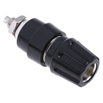 Hirschmann Test & Measurement 4mm Black Terminal Post, 60V dc, 63A, M6 x 0.75 Thread