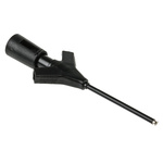 Hirschmann Test & Measurement Black Grabber Clip with Pincers, 2A, 60V dc, 2mm Socket