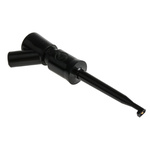 Hirschmann Test & Measurement Black Hook Clip with , 6A, 30 V ac, 60 V dc, 2mm Socket