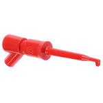 Hirschmann Test & Measurement Red Hook Clip with , 6A, 30 V ac, 60 V dc, 2mm Socket