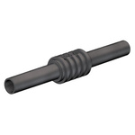 Staubli Black, Female Banana Coupler With Brass contacts and Nickel Plated - Socket Size: 4mm