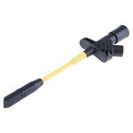 Hirschmann Test & Measurement Black Grabber Clip with Split Clamp, 10A, 1kV, 4mm Socket