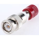 Telegartner Red, Male Binding Post With Brass contacts and Gold Plated - Socket Size: 4mm