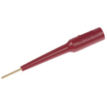 Fluke Red, Male Test Connector Adapter With Brass contacts and Gold Plated