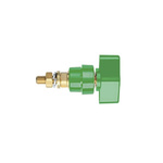 Schutzinger 4mm Green Terminal Post, 1kV, 100A, M8 x 0.75 Thread