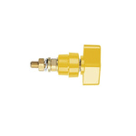Schutzinger 4mm Yellow Terminal Post, 1kV, 100A, M8 x 0.75 Thread
