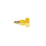 Schutzinger 4mm Yellow Terminal Post, 1kV, 63A, M6 x 0.75 Thread