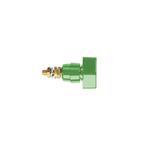 Schutzinger 4mm Green Terminal Post, 1kV, 63A, M6 x 0.75 Thread